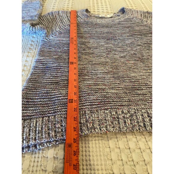 Faded Glory Womens Crew Neck Sweater Plus Size XXL (20) Gray Variegated Knit - Picture 11 of 11